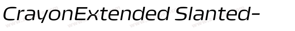 CrayonExtended Slanted字体转换